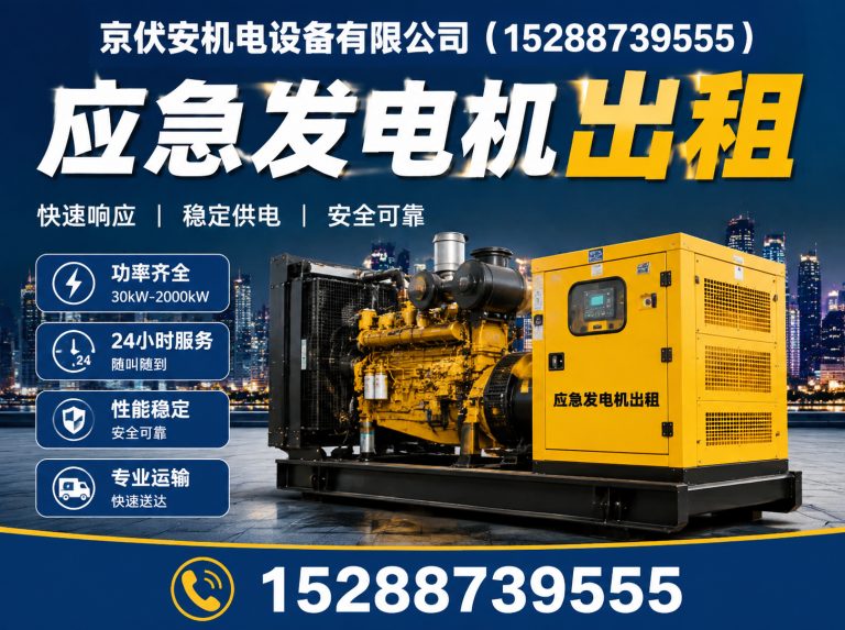 益阳应急发电机出租展示图